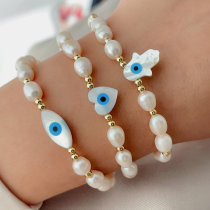 Mop evil eye bracelet