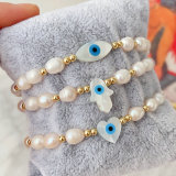 Mop evil eye bracelet