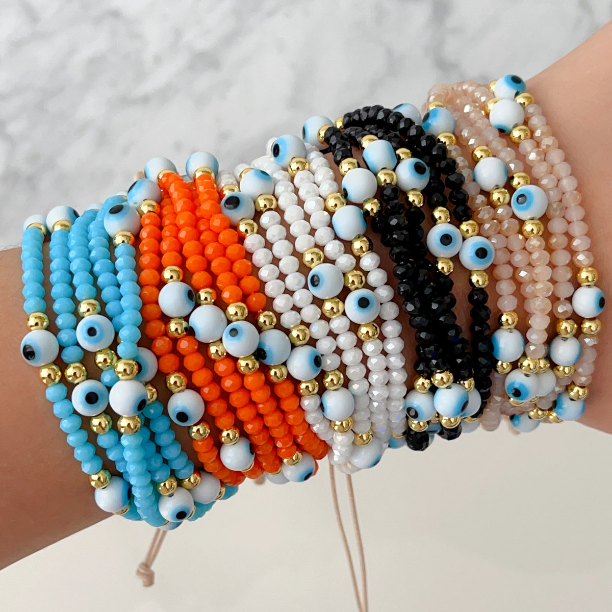 Chinese crystal eye bracelet