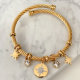 Stainless steel bracelet with star charm