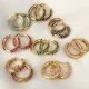 Simple cz hoop earrings