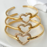 Pave Heart bangle