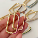 Big u hoops earrings