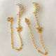 Moon star tassel earrings
