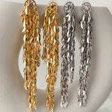 Leaf tassel earrrings