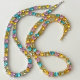 Pave cz coloful necklace for party jewelry