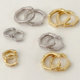 three size togther pave round cz hoop