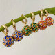 Evil eye ball drop earrings
