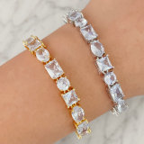 Pave clear cz bracelet