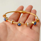 Stainless steel eye bangle
