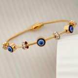 Stainless steel eye bangle