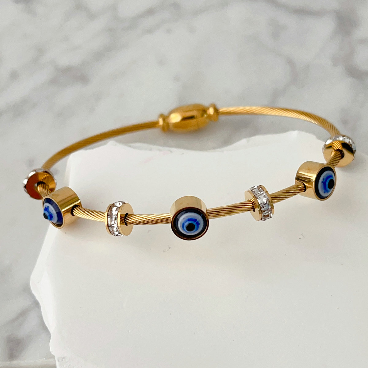 Stainless steel eye bangle