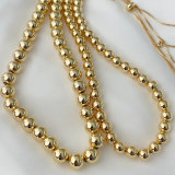 Gold ball necklace choker 8mm and 10mm
