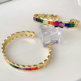 Colorful zircon cz bangle