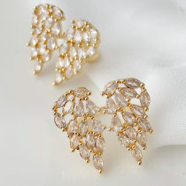 Pave cz wing ring
