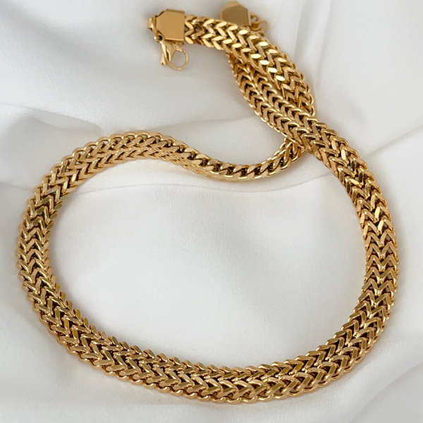 Stainless steel chunky necklace