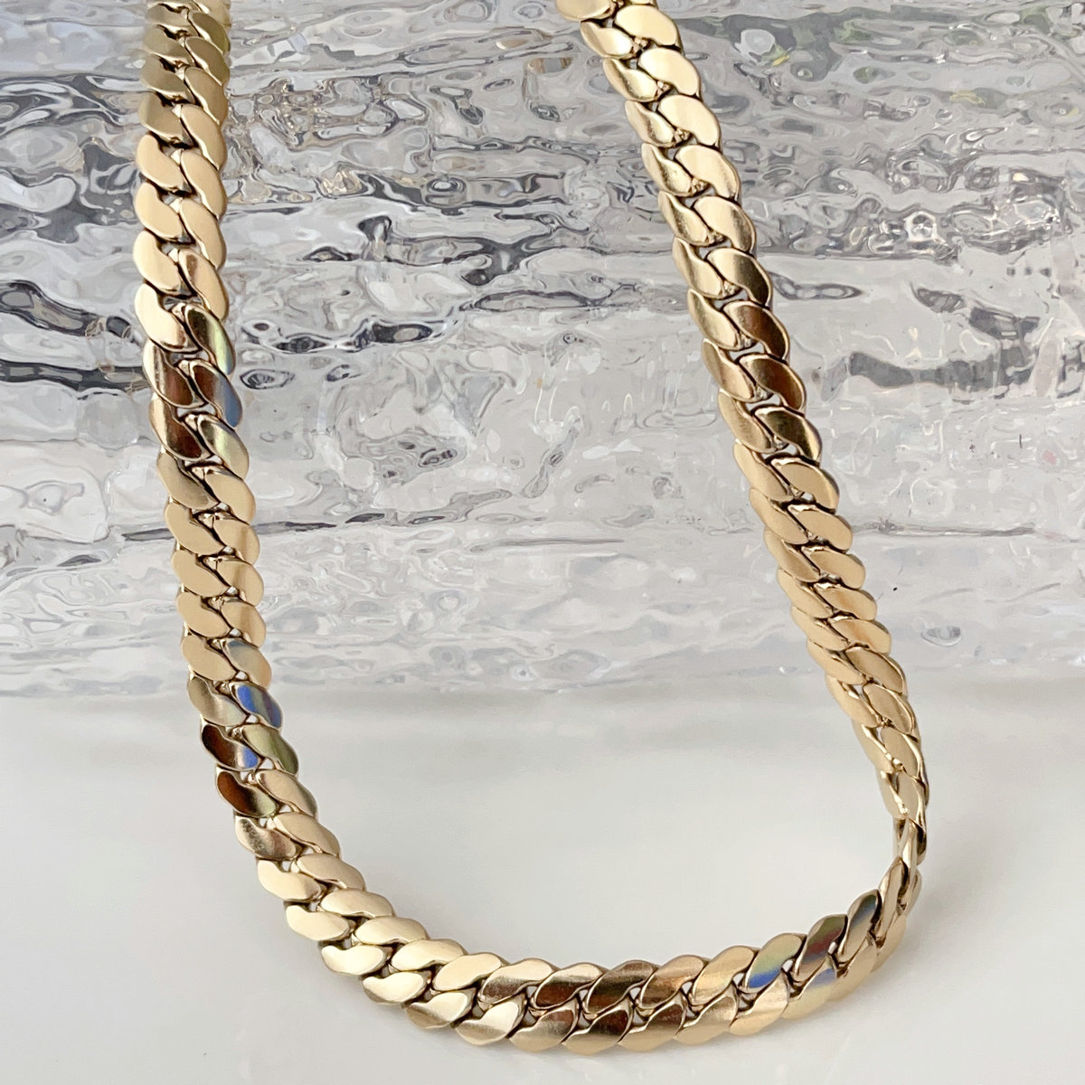 Stainless steel chunky necklace