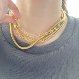 Stainless steel chunky necklace
