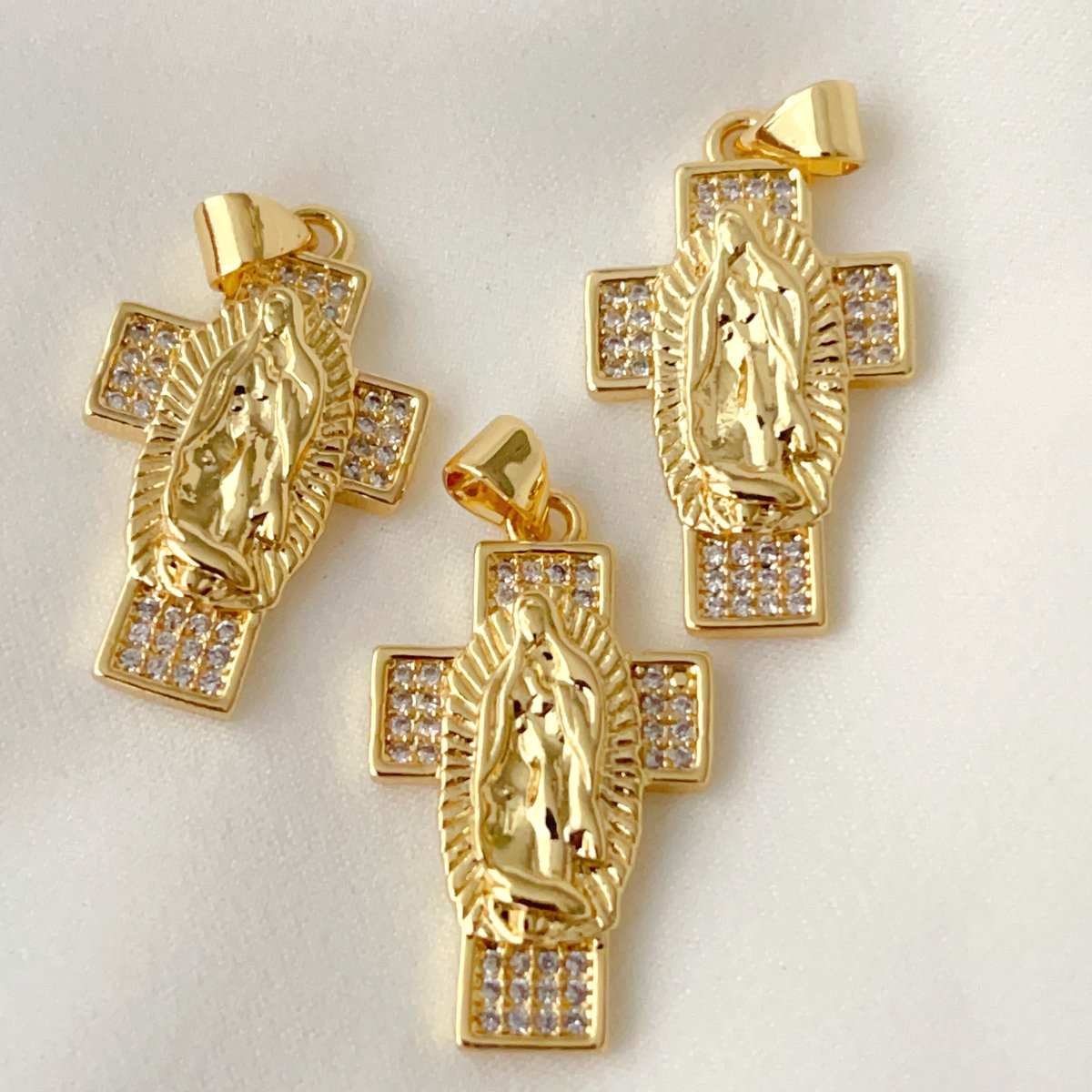 Cross religious series charm