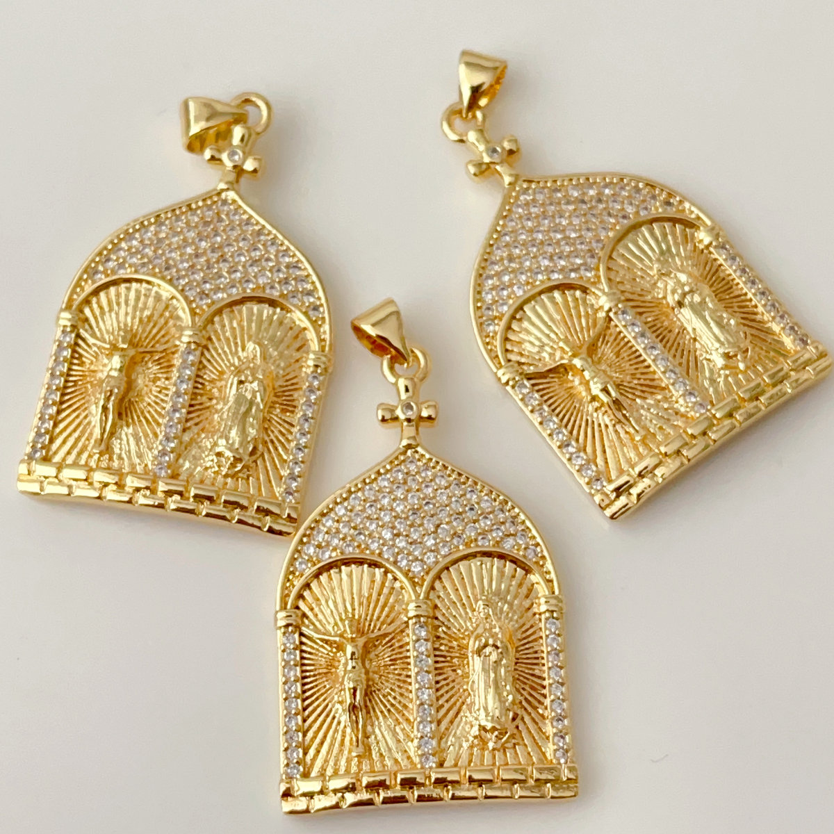 Pave religious series charm