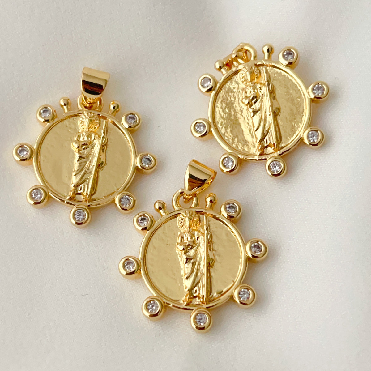 Pave religious series charm