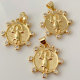 Pave round religious series charm