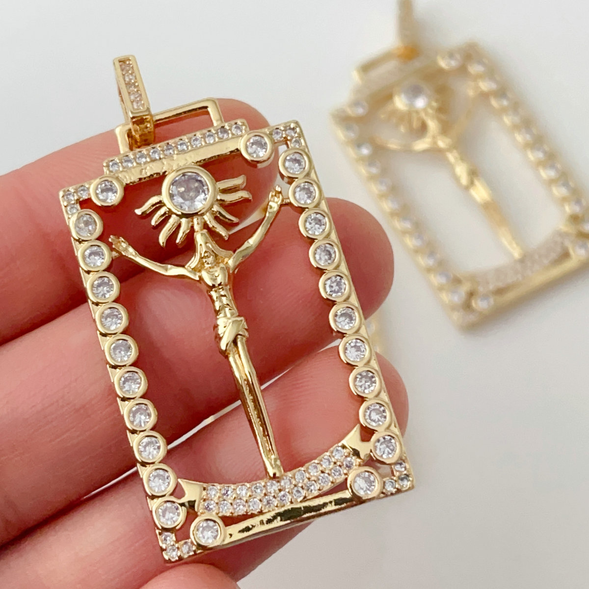 Pave religious series charm