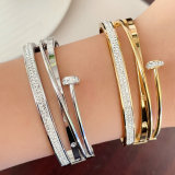Stainless steel big nail bangle