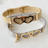 Stainless steel heart bracelet
