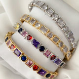 Coloful zircon cuff