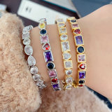 Coloful zircon cuff