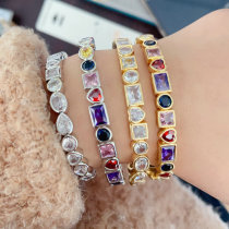 Coloful zircon cuff