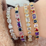 Coloful zircon cuff