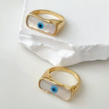 Long bar mop white eye ring
