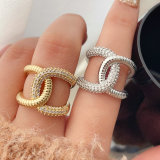 Pave channel ring