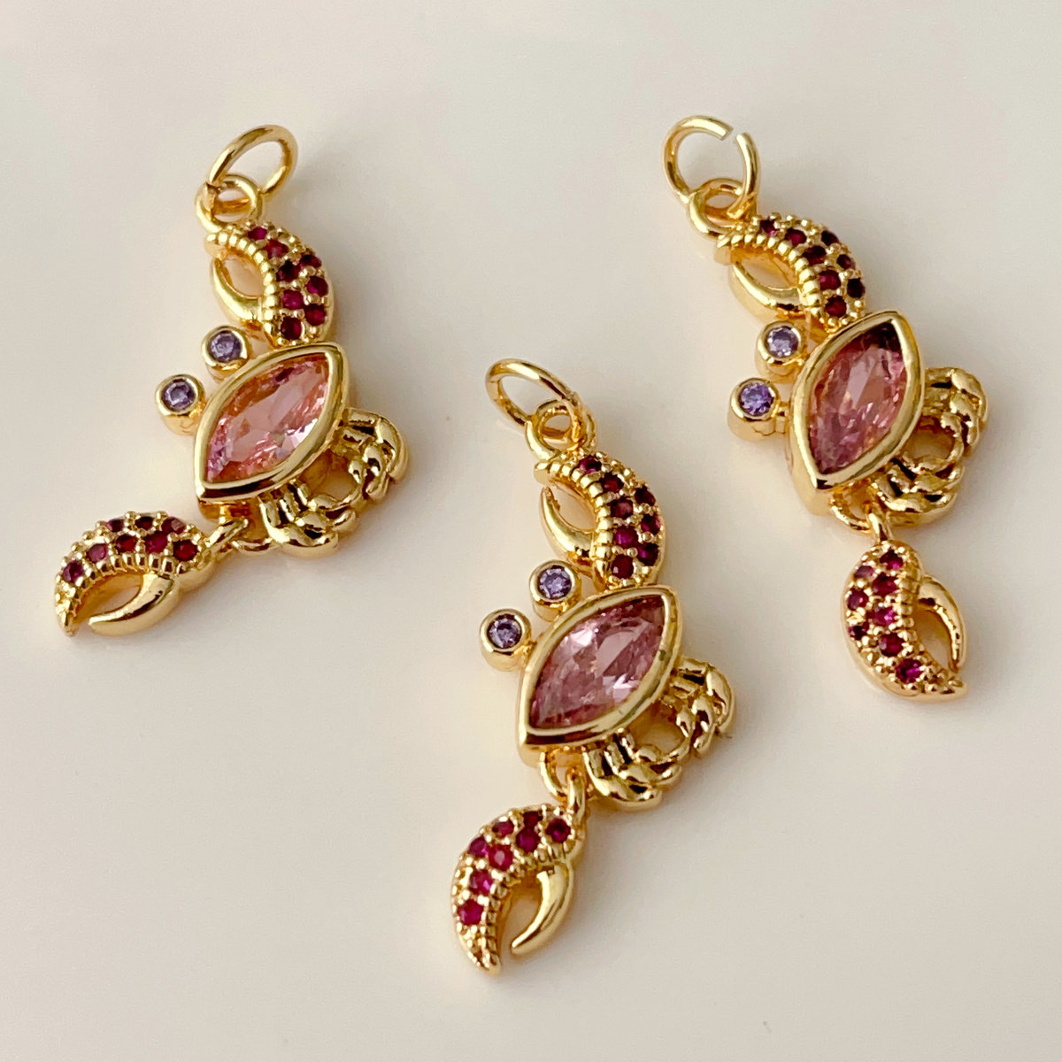 Pave Crab Charm