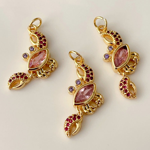 Pave Crab Charm