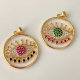 Pave eye pendant