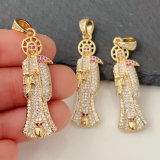 Pave god of death pendant