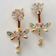 Pave dragonfly earrings