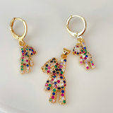 Colorful bear set earrings