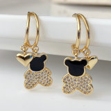 Black bear earrings