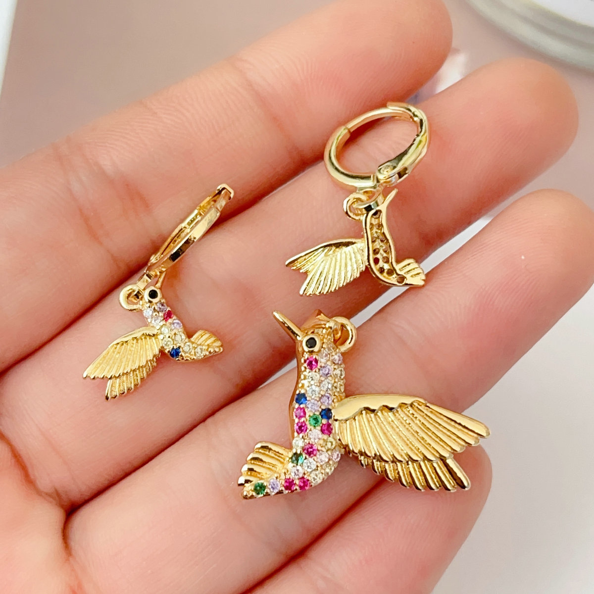 Birds set earrings