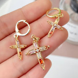 Set cross earrings