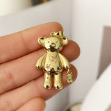 Pave bear pendant