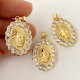 Pave virgin mary charm
