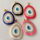 Enamel eye pendant