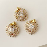 Pave heart charm