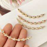 Pave long bar charm