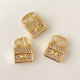 Small pave bag charm
